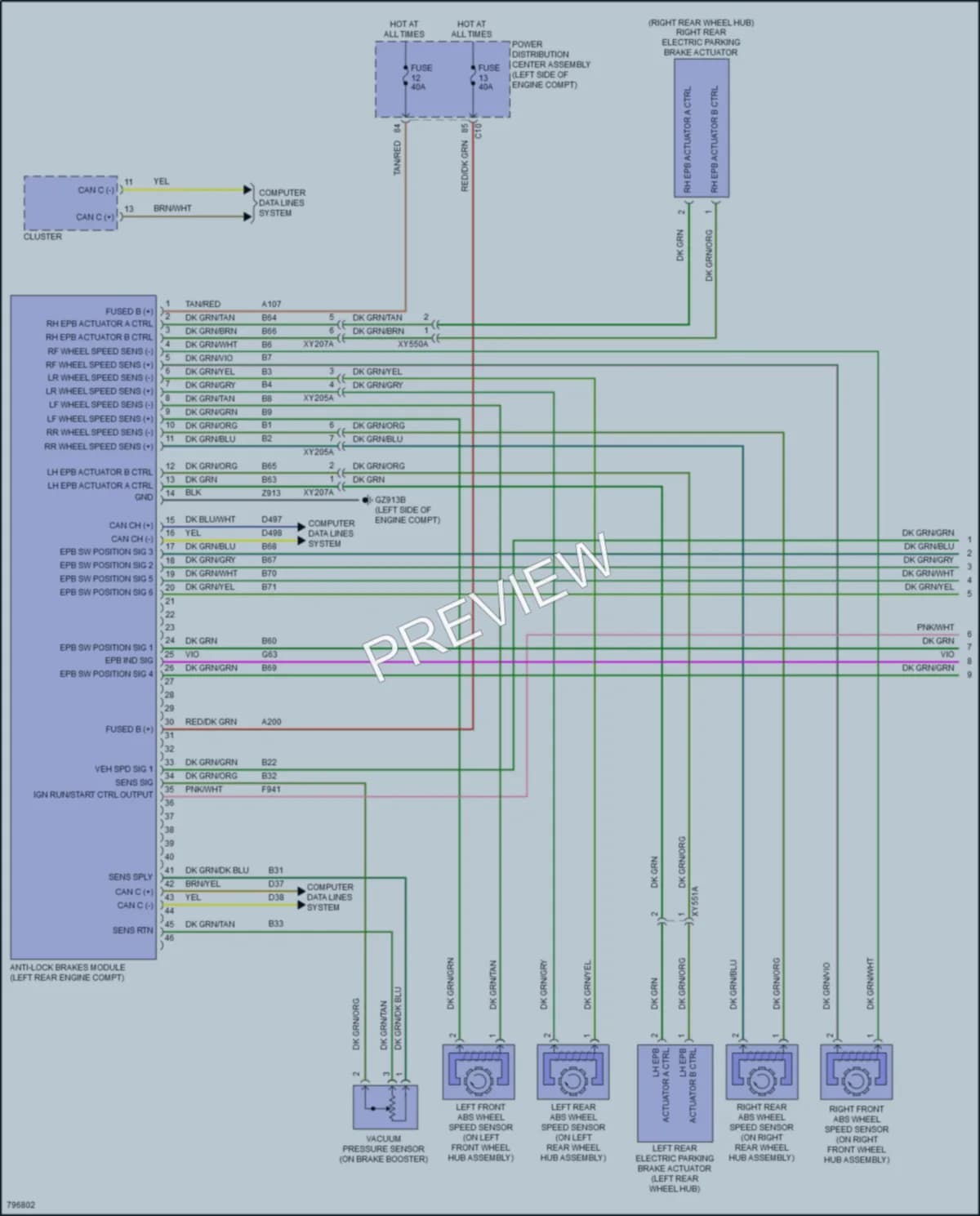 2022 Jeep Compass Anti Lock Brakes wiring diagram preview