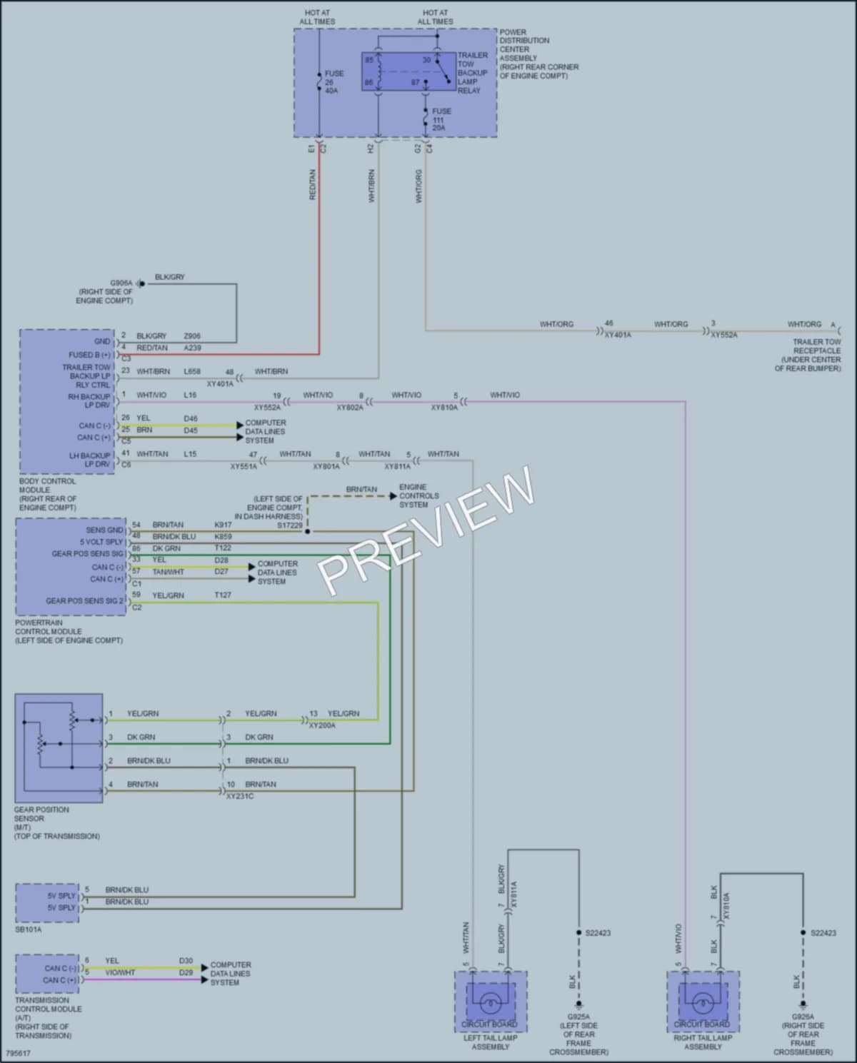 2022 Jeep Gladiator Exterior Lights wiring diagram preview