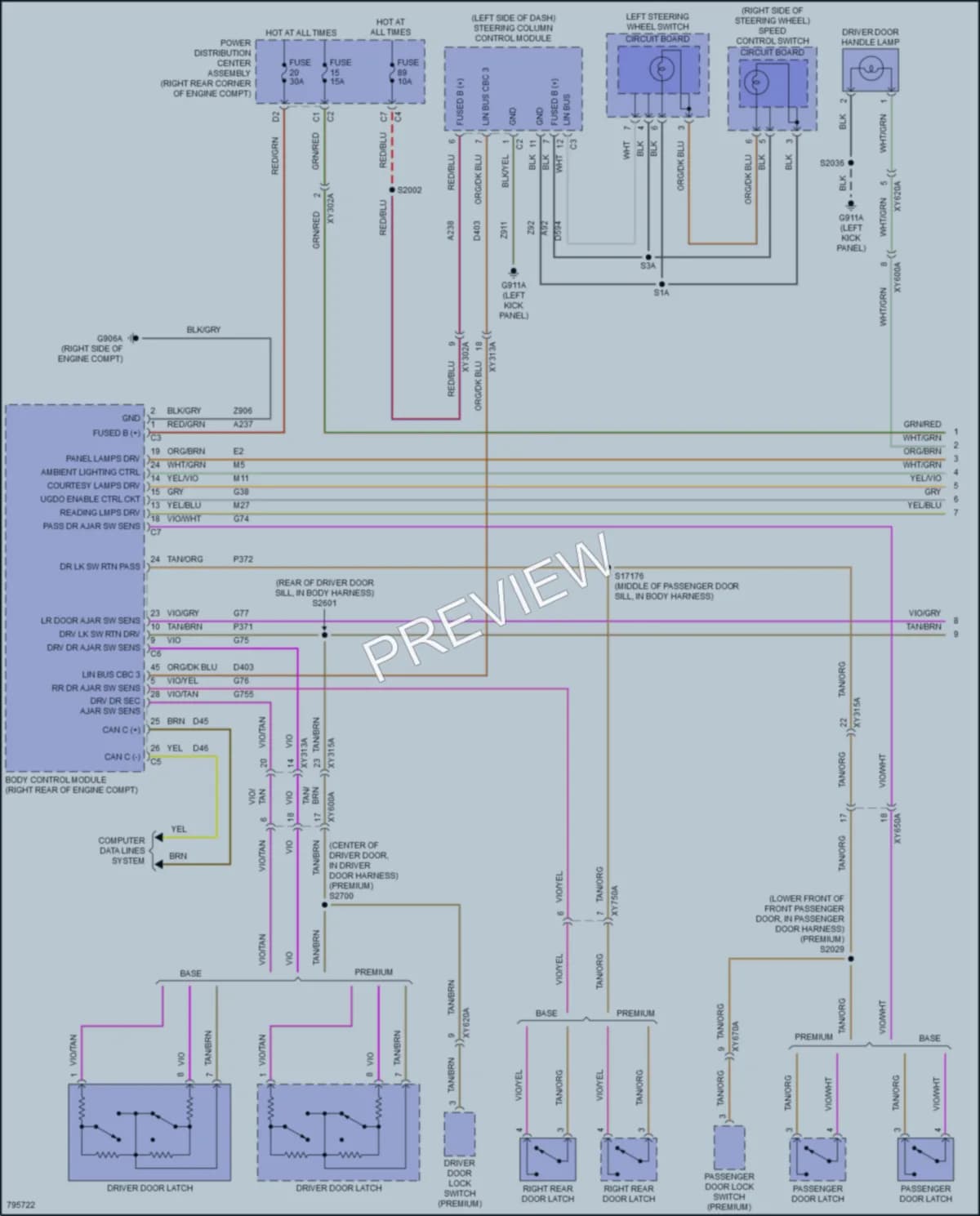 2022 Jeep Gladiator Interior Lights wiring diagram preview