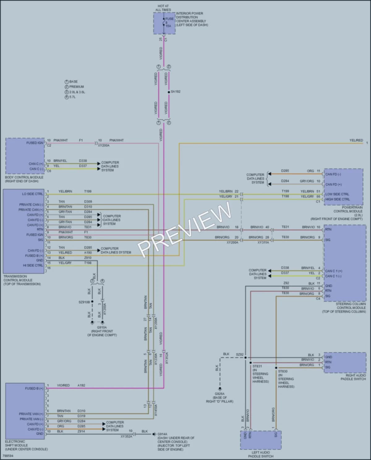 2022 Jeep GrandCherokee Transmission wiring diagram preview