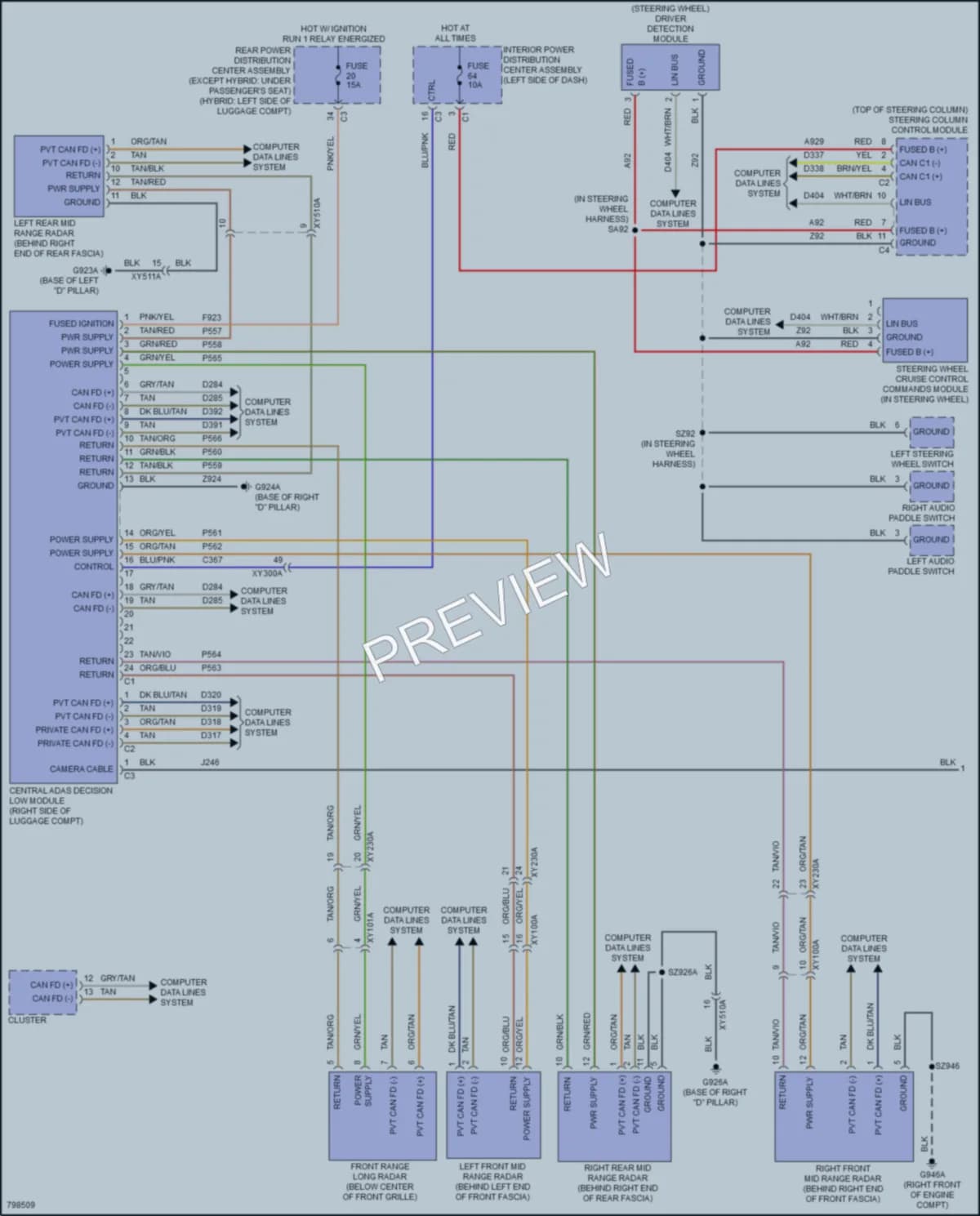 2022 Jeep GrandCherokeeL Cruise Control wiring diagram preview