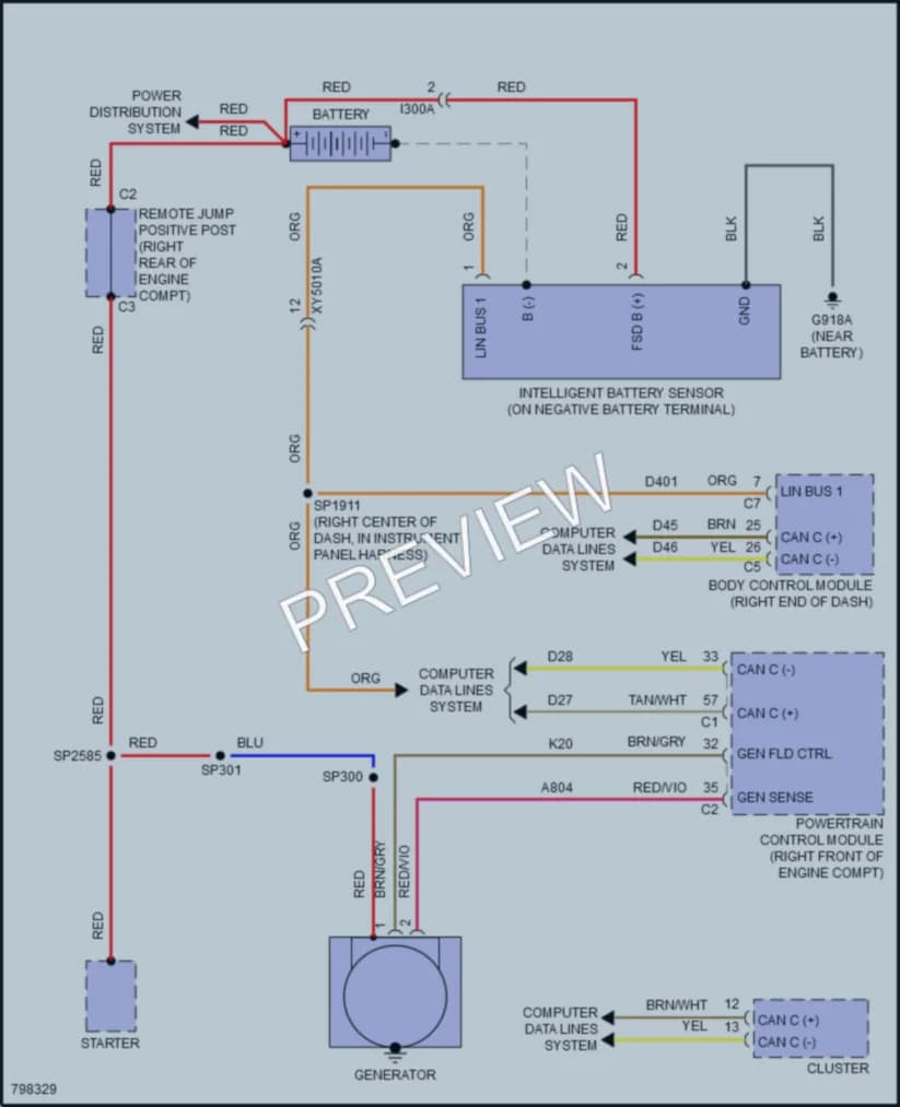 2022 Jeep GrandCherokeeWK Starting Charging wiring diagram preview