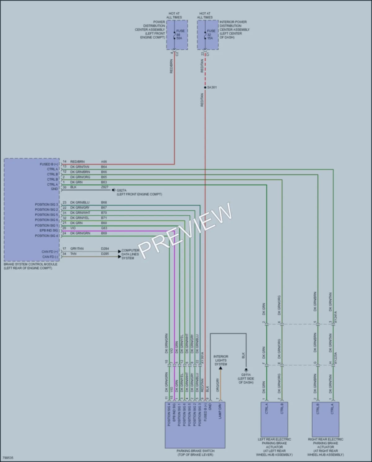 2022 Jeep GrandWagoneer Shift Interlock wiring diagram preview