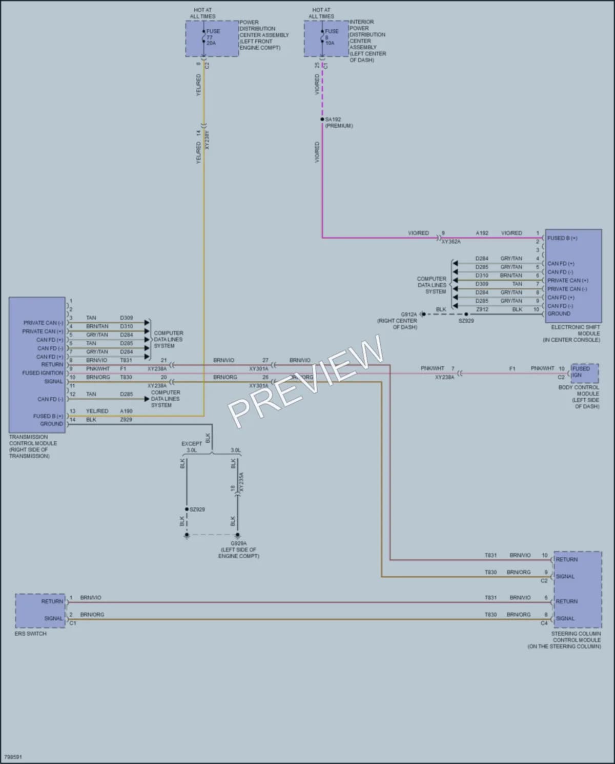 2022 Jeep GrandWagoneer Transmission wiring diagram preview