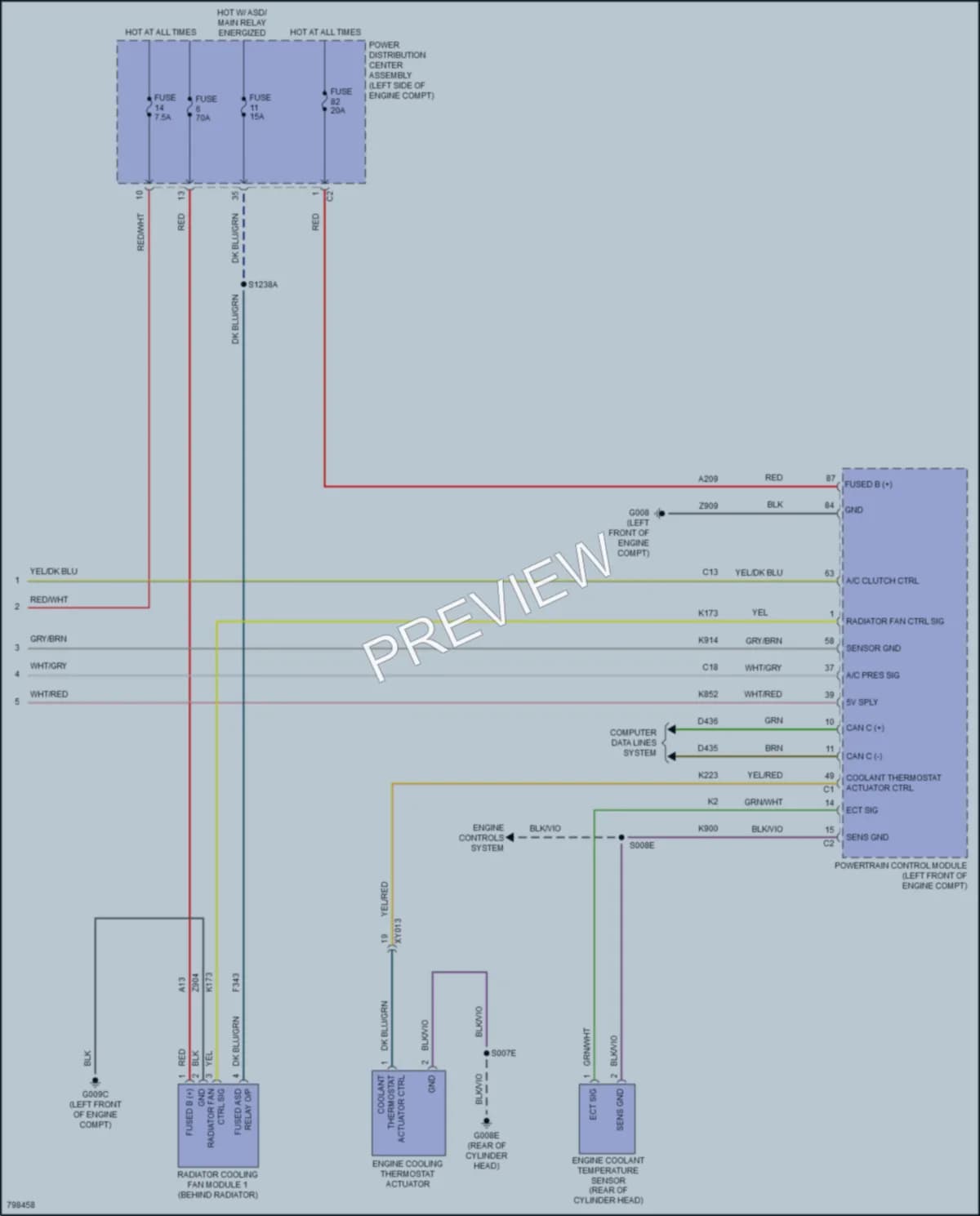 2022 Jeep Renegade Air Conditioning wiring diagram preview