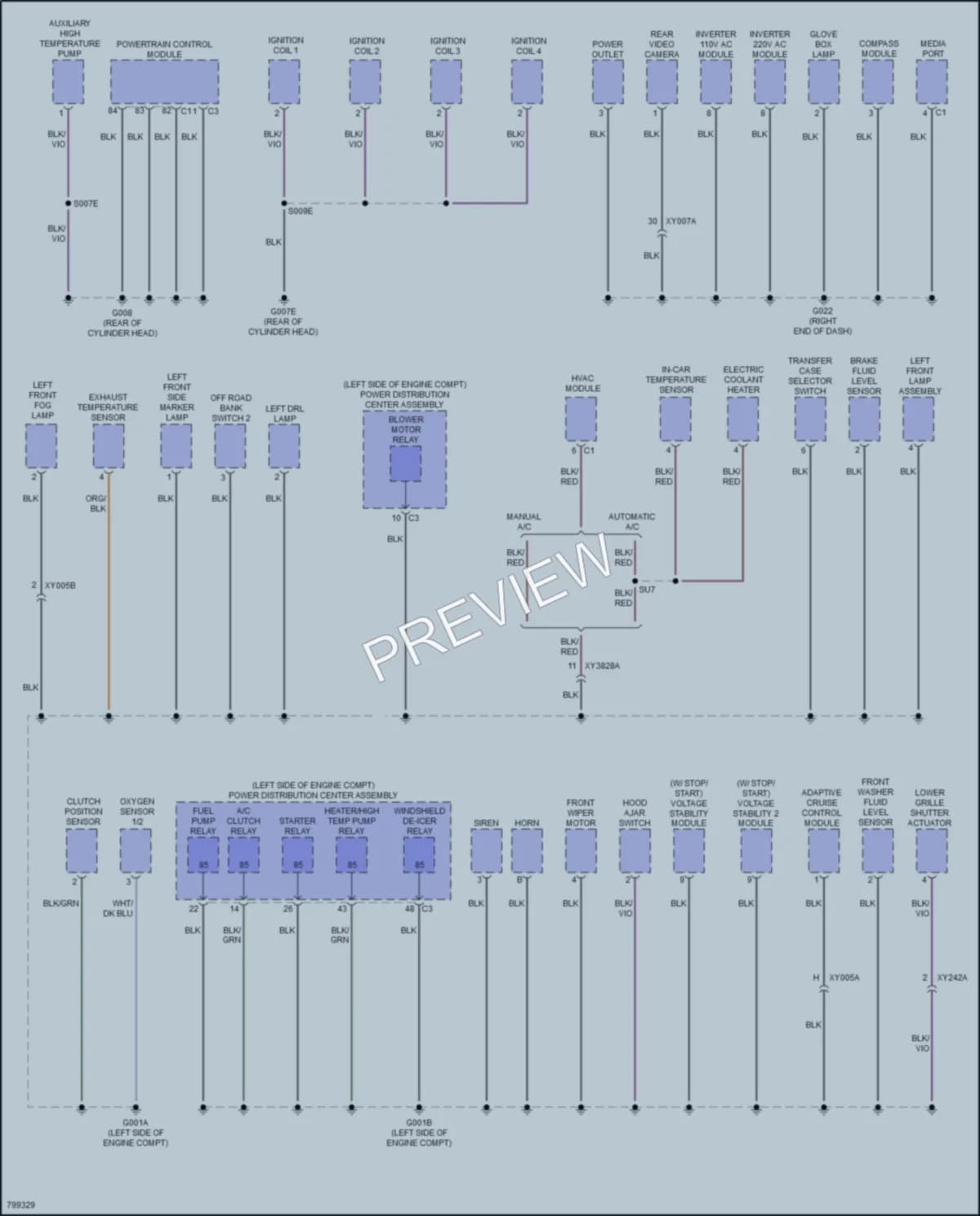 2022 Jeep Renegade Ground Distribution wiring diagram preview
