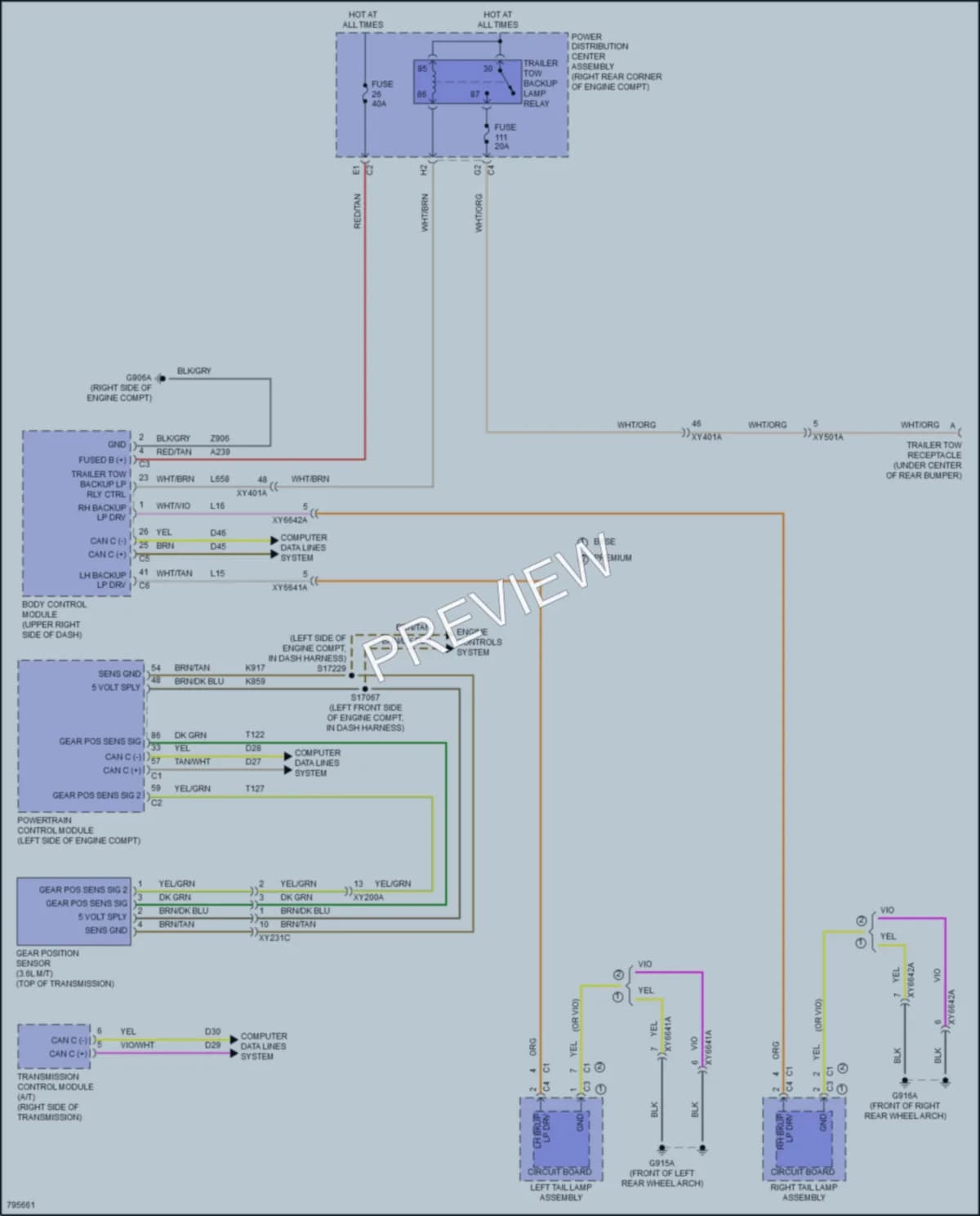 2022 Jeep Wrangler Exterior Lights wiring diagram preview