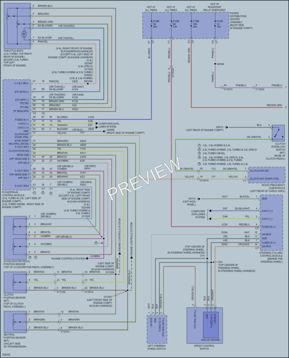 2022 Jeep WranglerUnlimited Cruise Control wiring diagram preview