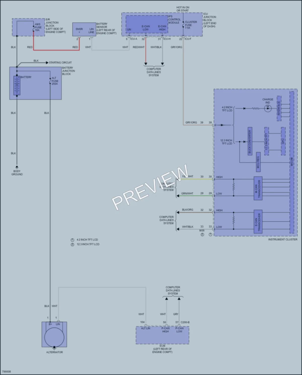 2022 Kia Carnival Starting Charging wiring diagram preview