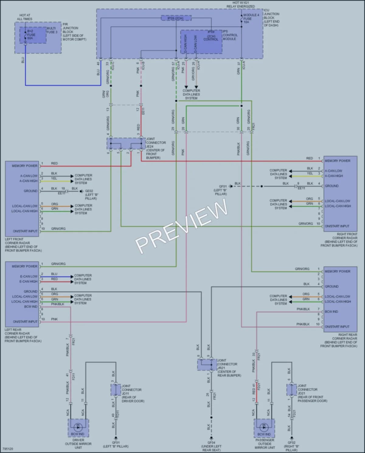2022 Kia EV6 Navigation wiring diagram preview