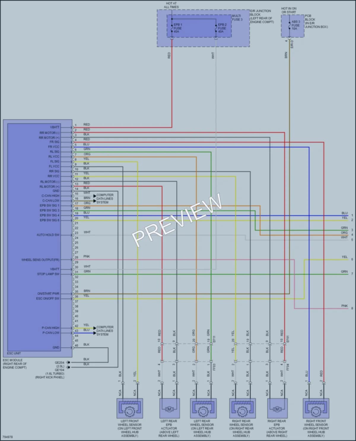 2022 Kia Forte5 Anti Lock Brakes wiring diagram preview
