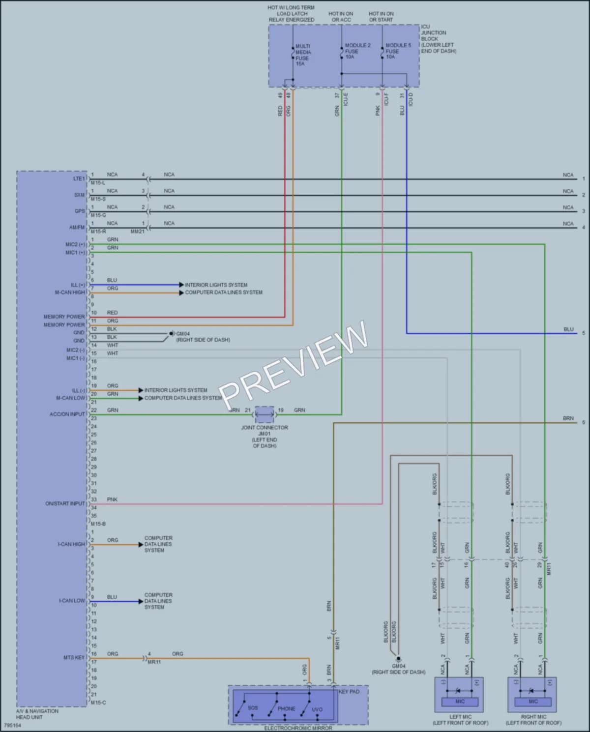 2022 Kia Forte5 Radio wiring diagram preview