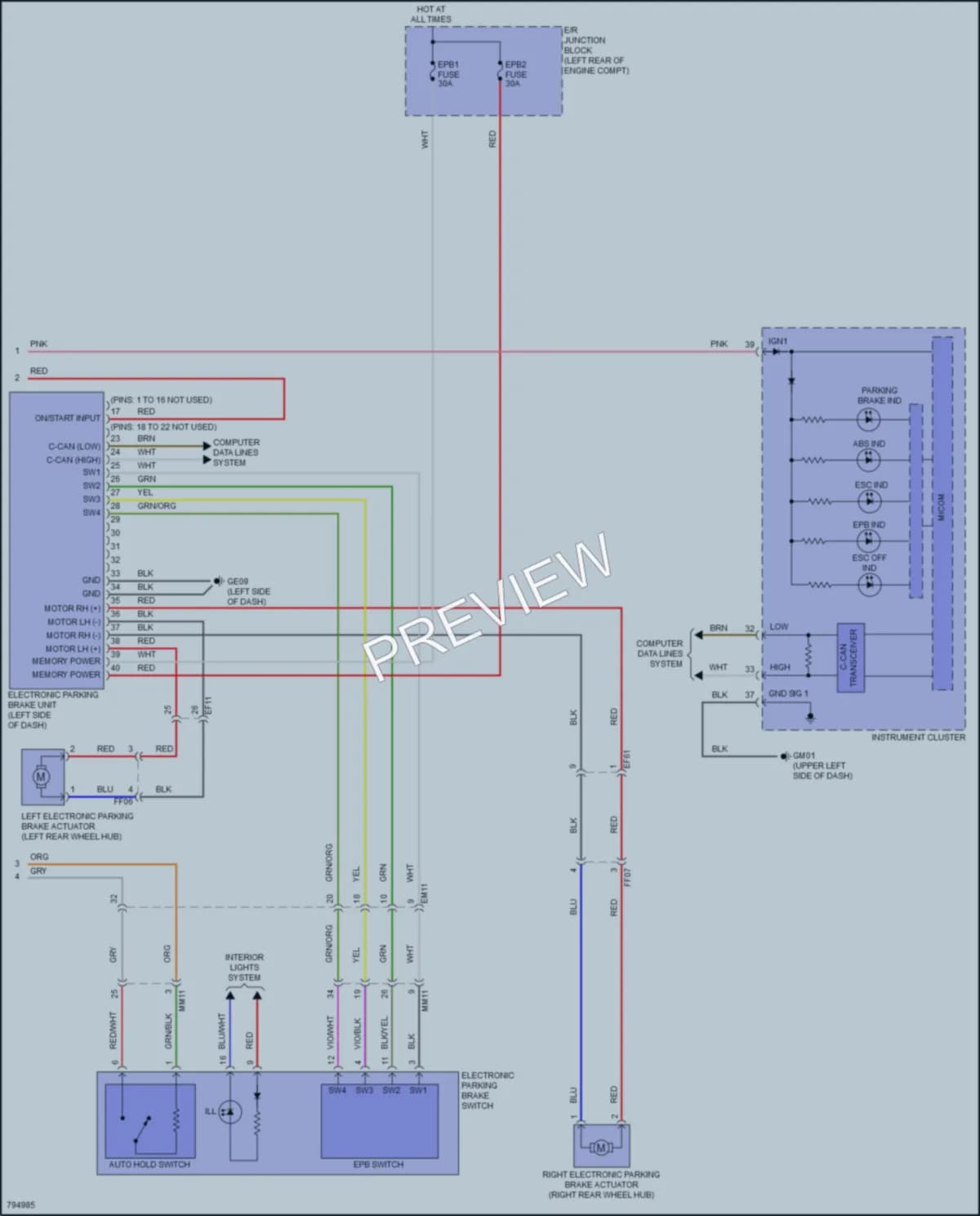 2022 Kia Niro Anti Lock Brakes wiring diagram preview