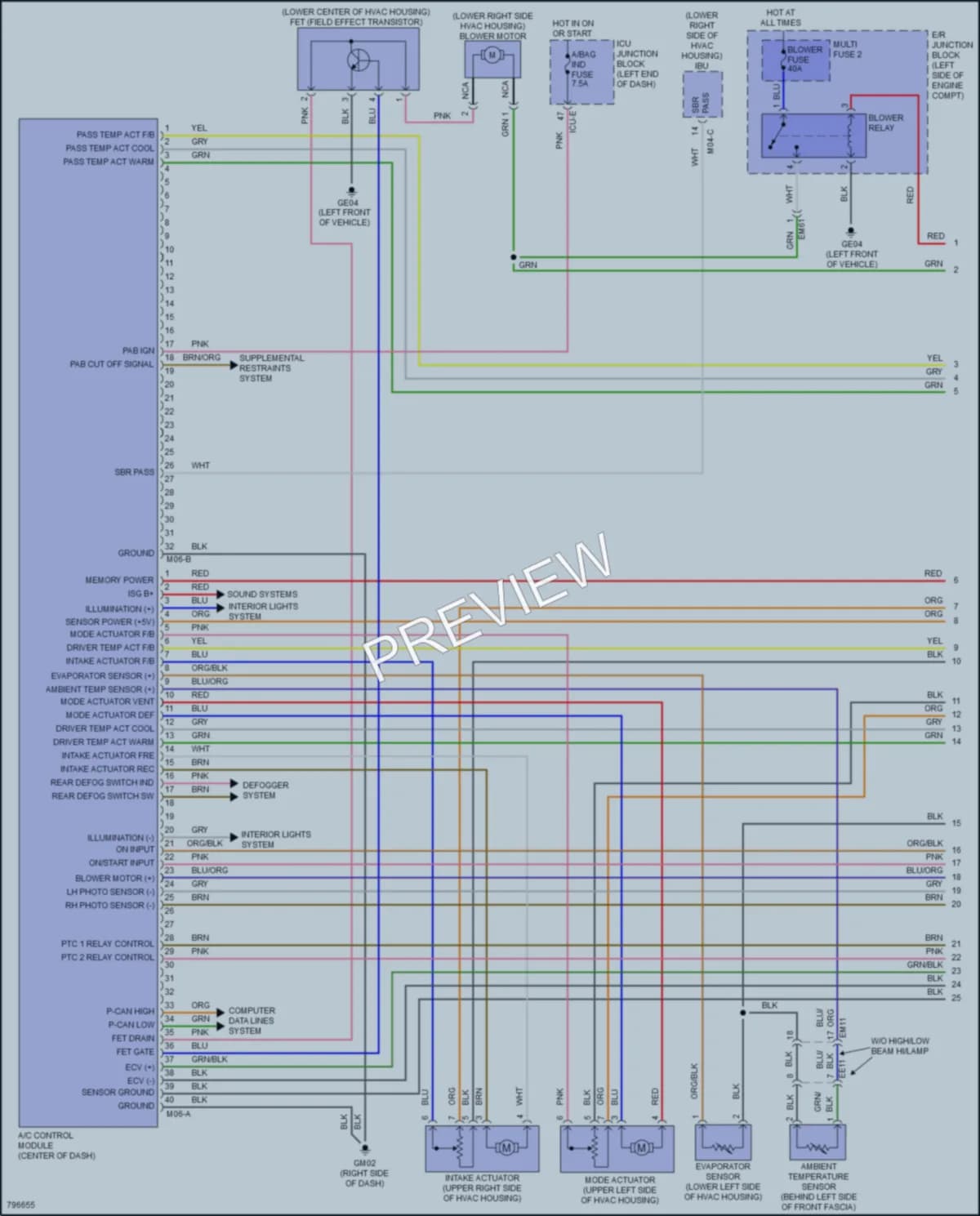 2022 Kia Soul Air Conditioning wiring diagram preview