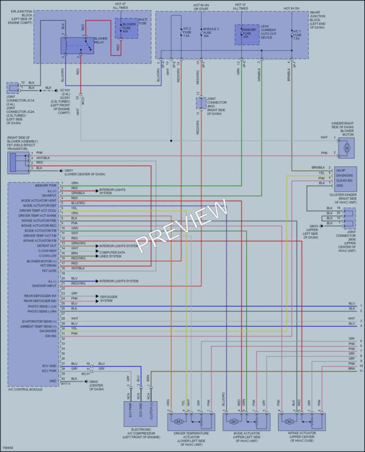 2022 Kia Sportage Air Conditioning wiring diagram preview