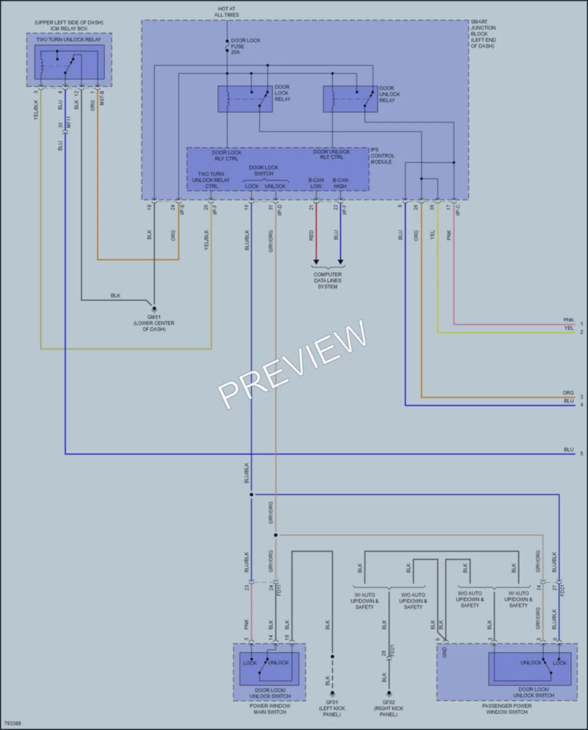 2022 Kia Sportage Anti Theft wiring diagram preview