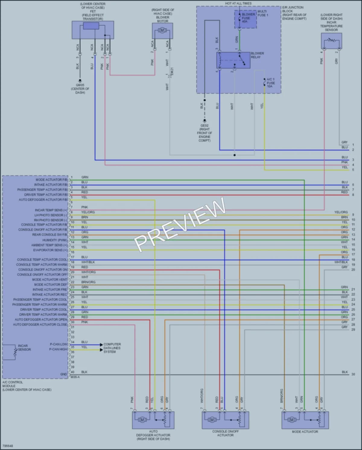 2022 Kia Stinger Air Conditioning wiring diagram preview