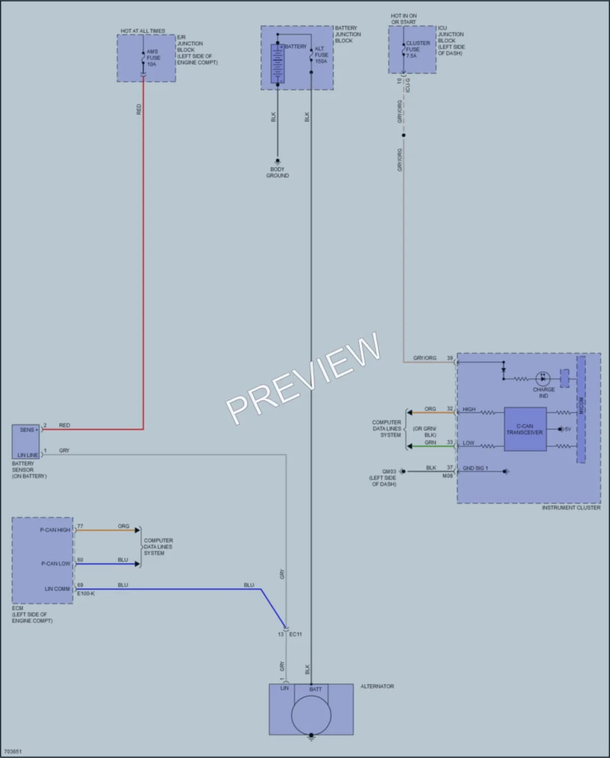 2022 Kia Telluride Starting Charging wiring diagram preview