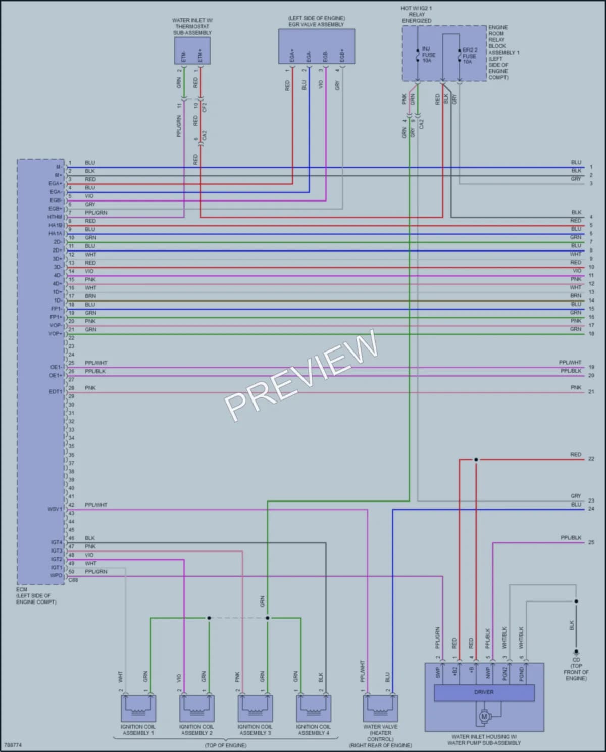 2022 Lexus ES300h Engine Performance wiring diagram preview
