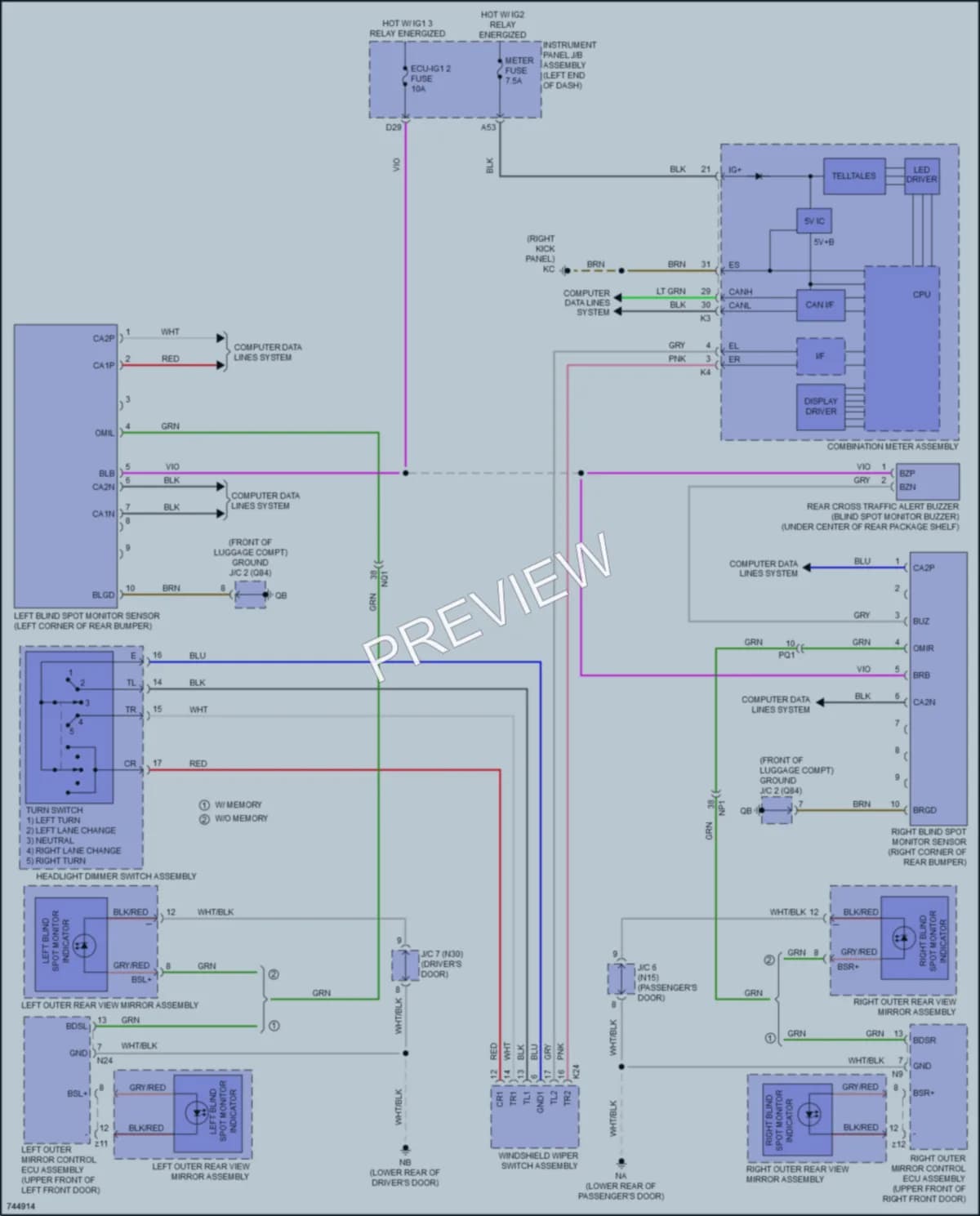 2022 Lexus IS300 Navigation wiring diagram preview