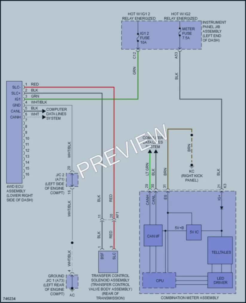 2022 Lexus IS350 Transmission wiring diagram preview