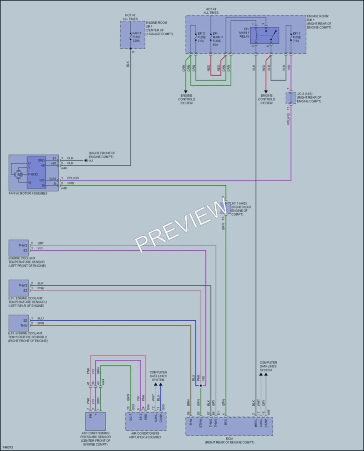2022 Lexus LS500 Cooling Fan wiring diagram preview