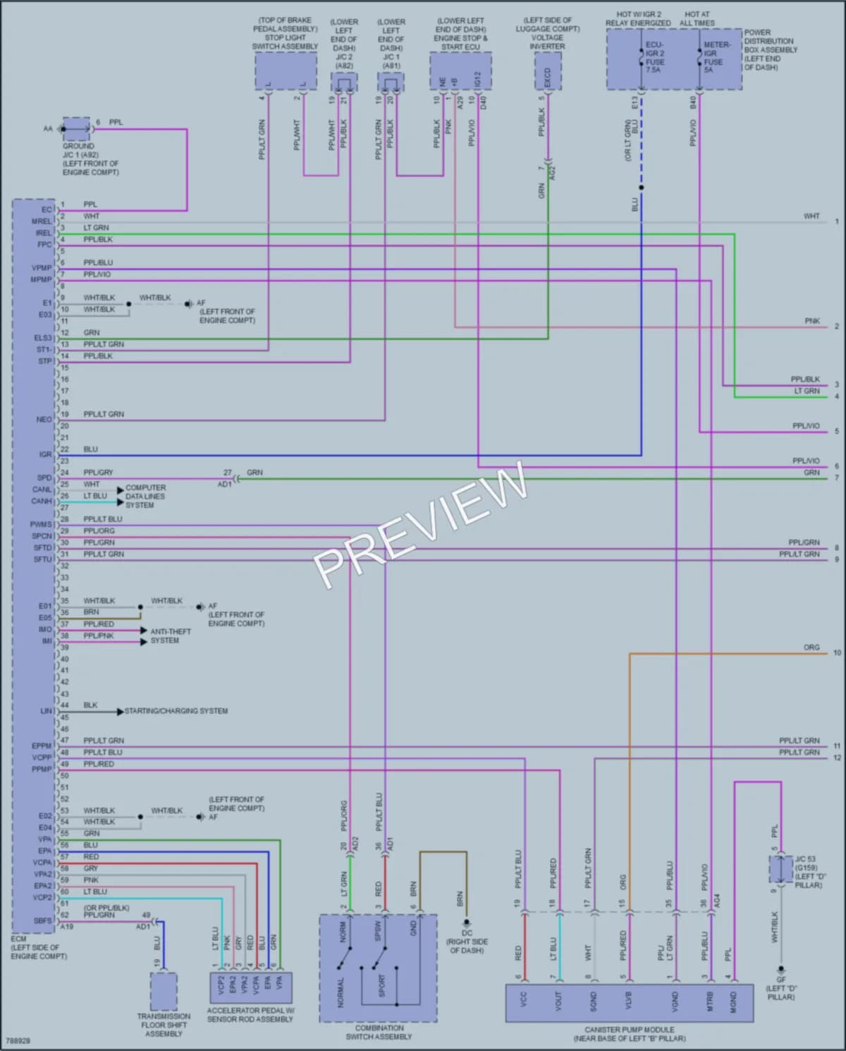 2022 Lexus NX350 Engine Performance wiring diagram preview