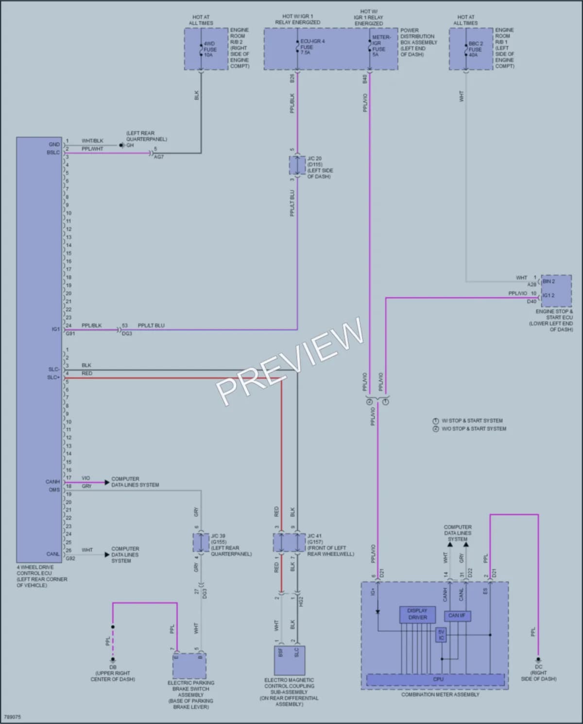 2022 Lexus NX350 Transmission wiring diagram preview