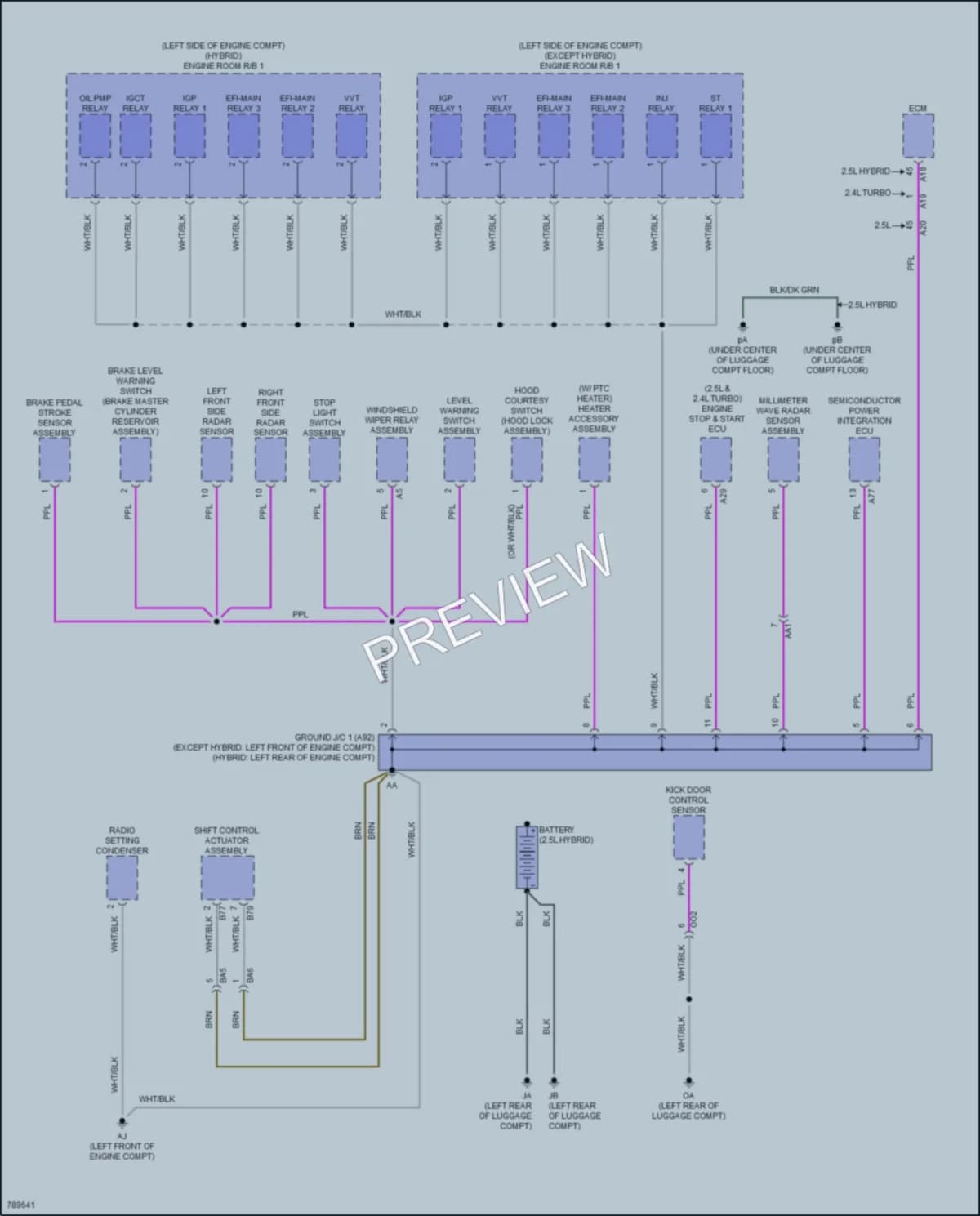 2022 Lexus NX350h Ground Distribution wiring diagram preview