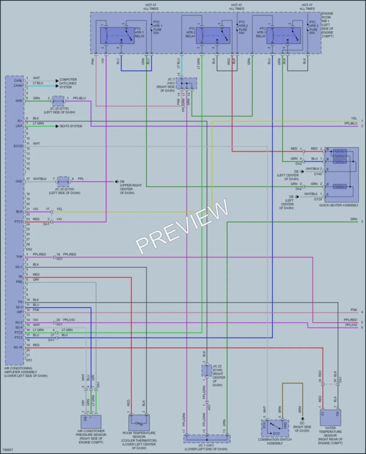 2022 Lexus NX450h Air Conditioning wiring diagram preview