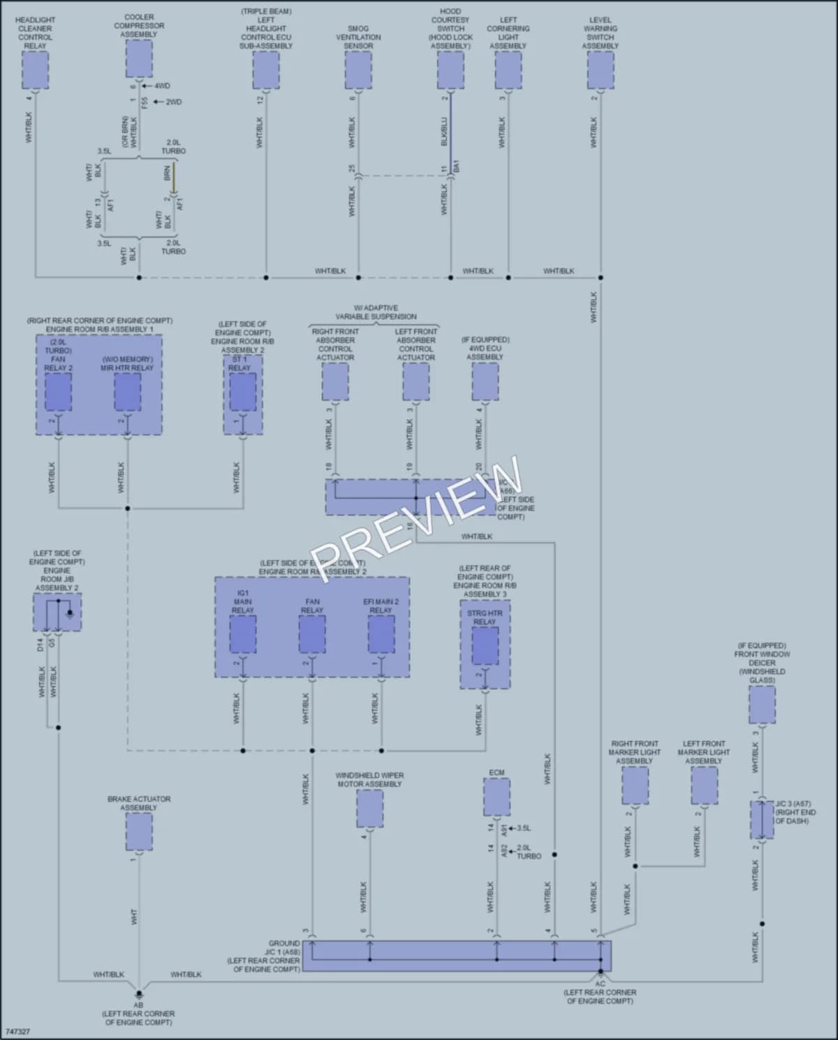 2022 Lexus RC300 Ground Distribution wiring diagram preview