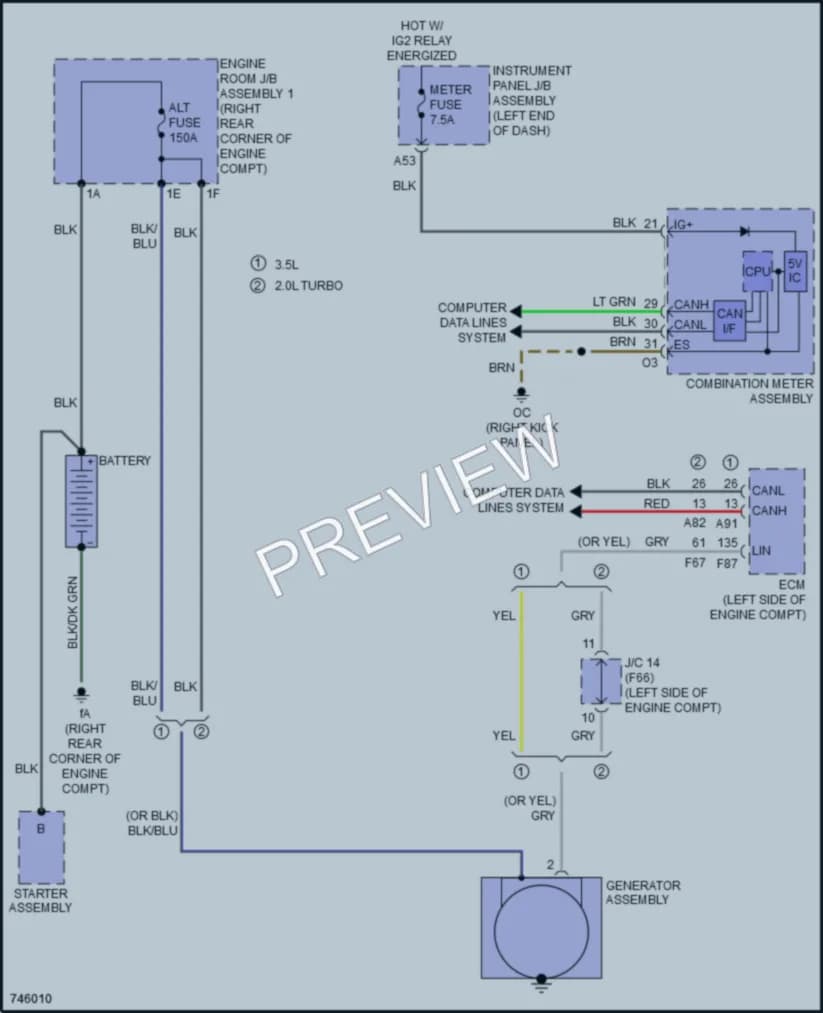 2022 Lexus RC300 Starting Charging wiring diagram preview