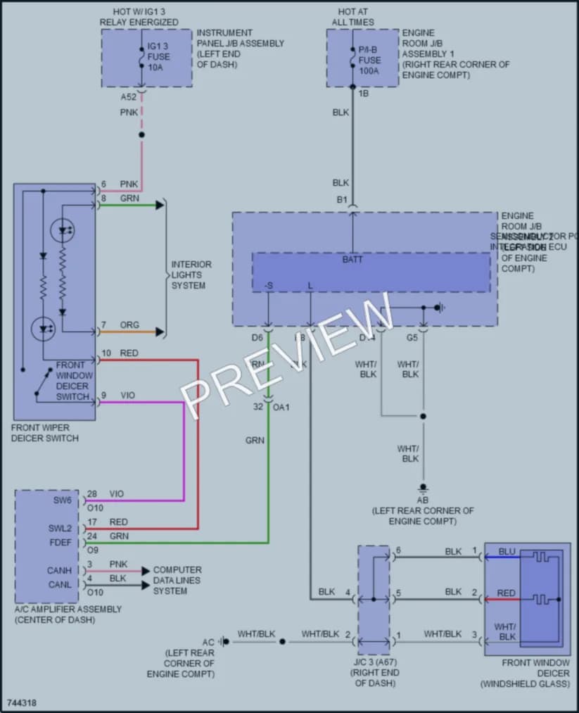 2022 Lexus RC350 Defoggers wiring diagram preview