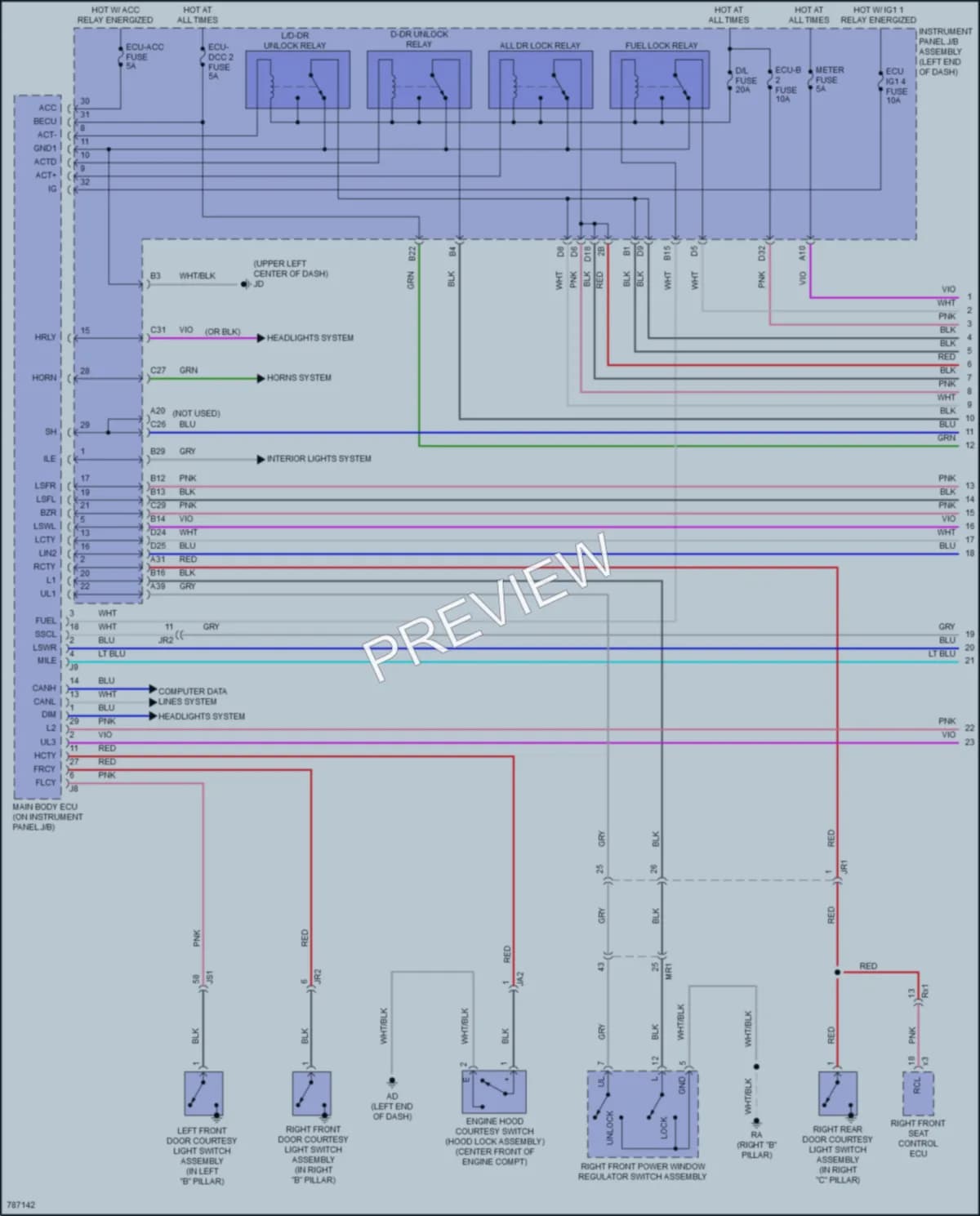 2022 Lexus RX350 Anti Theft wiring diagram preview