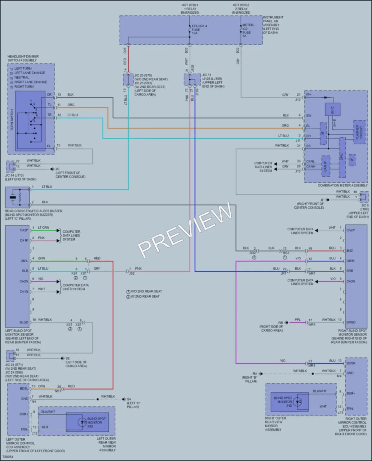 2022 Lexus RX350 Navigation wiring diagram preview