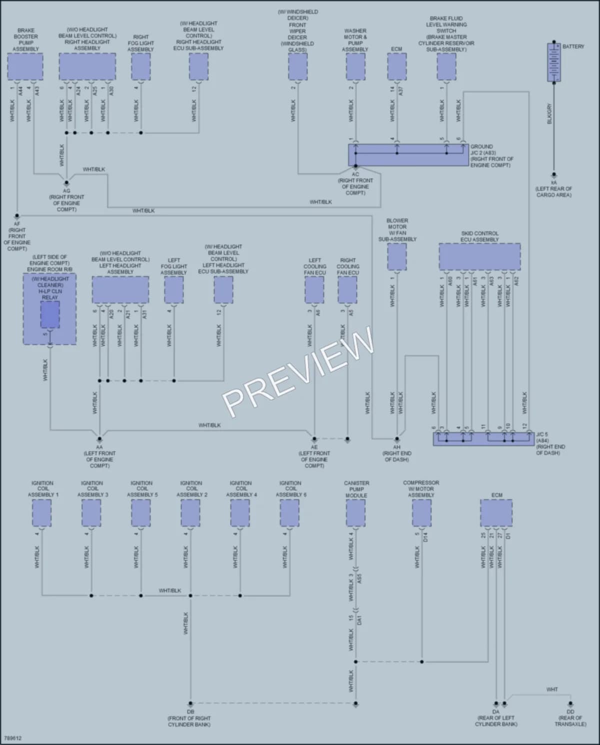 2022 Lexus RX450h Ground Distribution wiring diagram preview