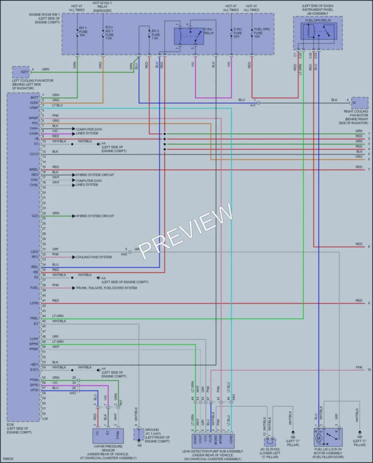 2022 Lexus UX250h Engine Performance wiring diagram preview