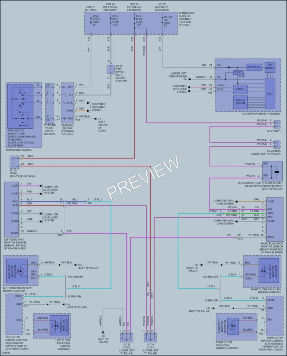 2022 Lexus UX250h Navigation wiring diagram preview
