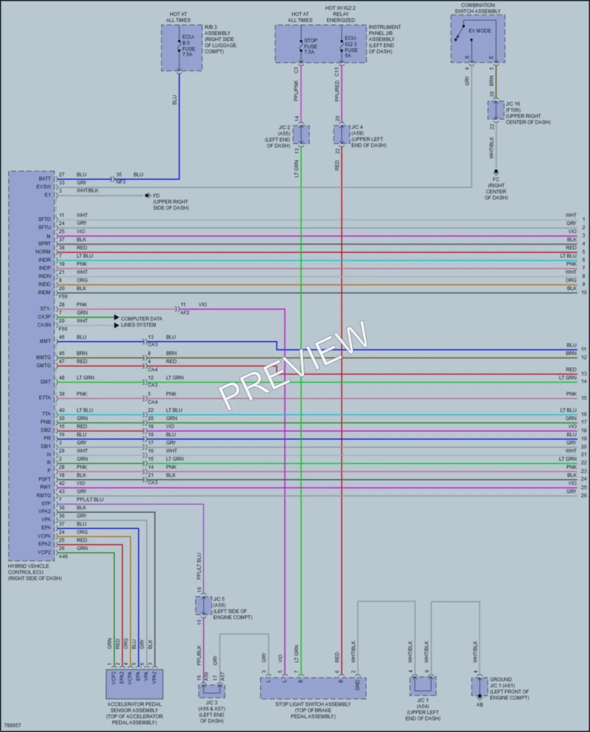 2022 Lexus UX250h Transmission wiring diagram preview