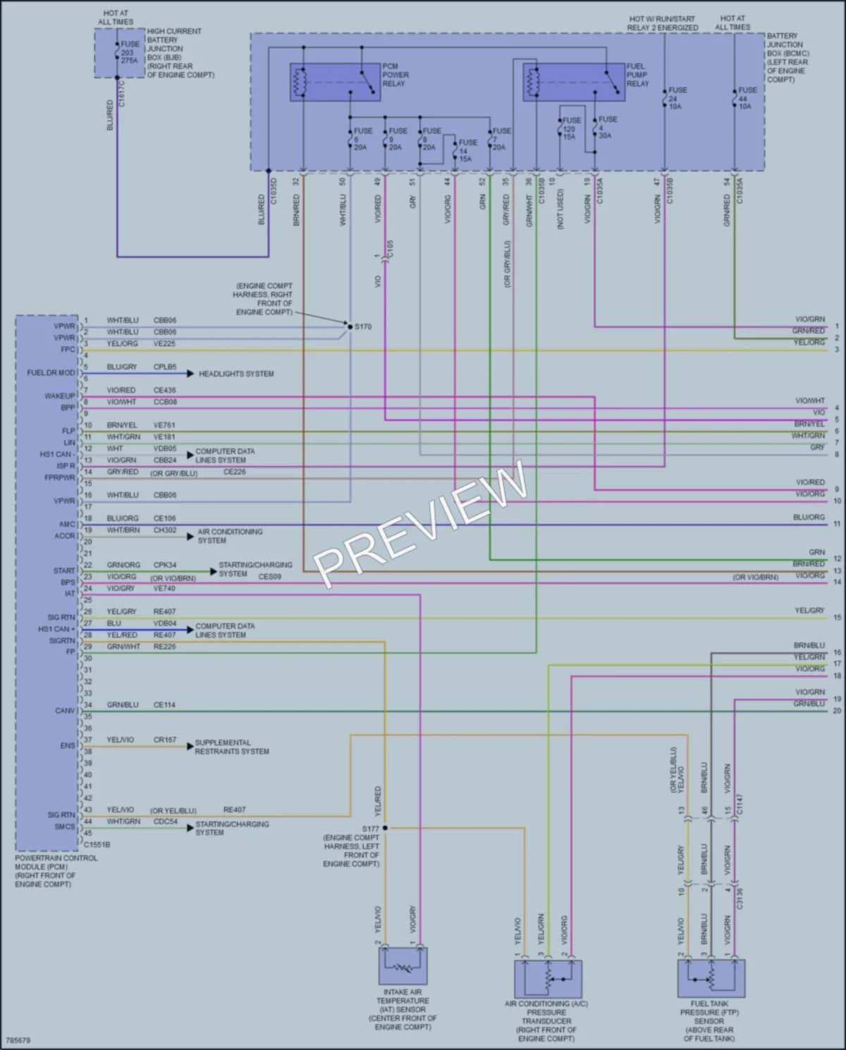 2022 Lincoln AviatorPlugIn Engine Performance wiring diagram preview