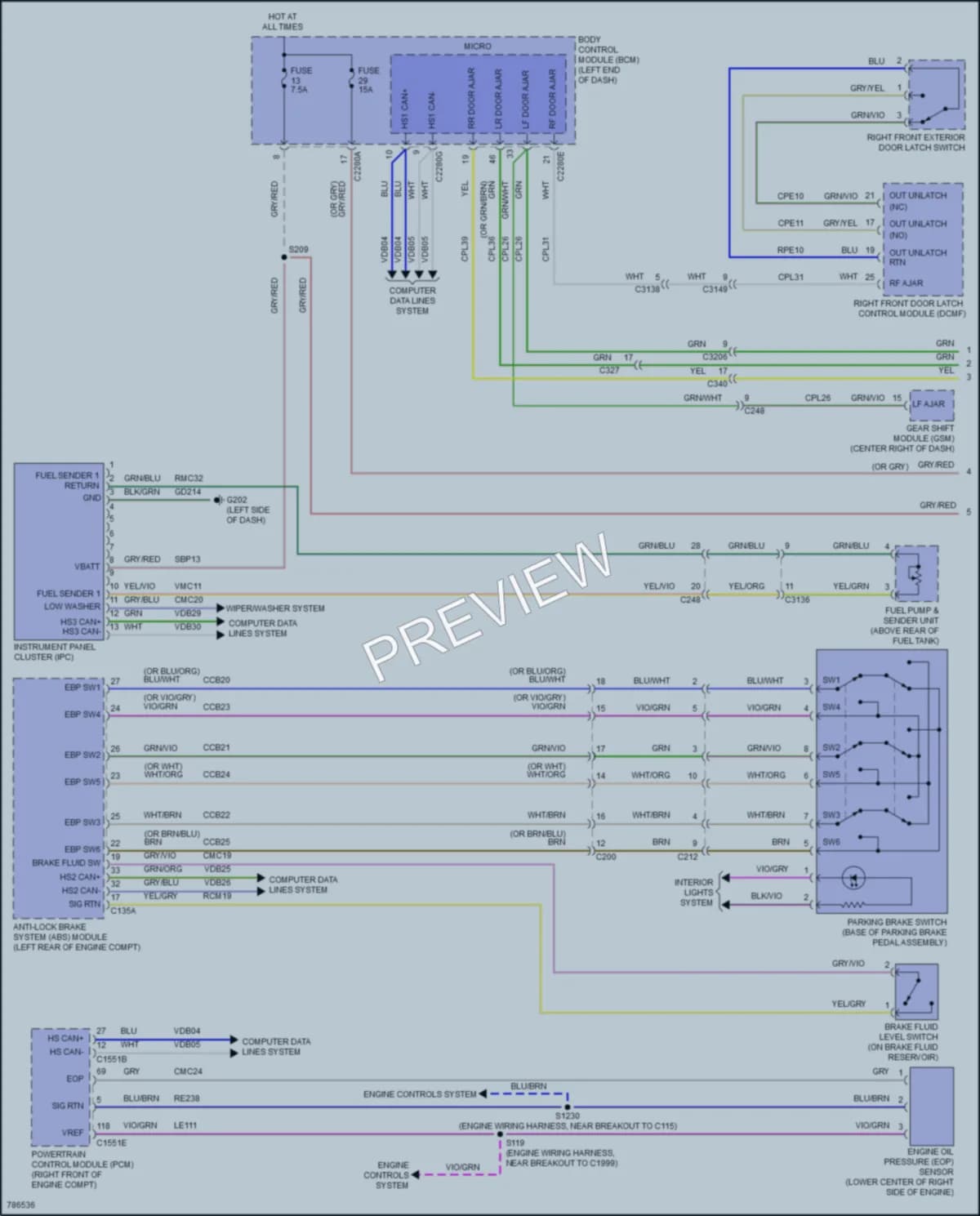 2022 Lincoln AviatorPlugIn Instrument Cluster wiring diagram preview