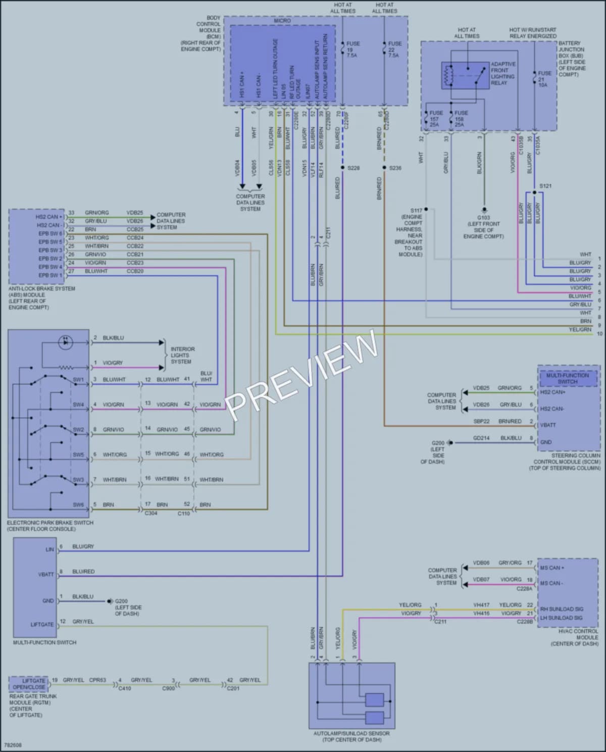 2022 Lincoln Corsair Headlights wiring diagram preview