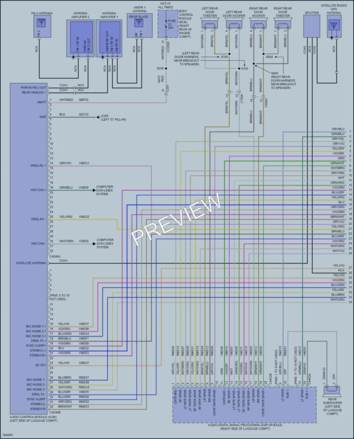 2022 Lincoln CorsairPlugIn Radio wiring diagram preview