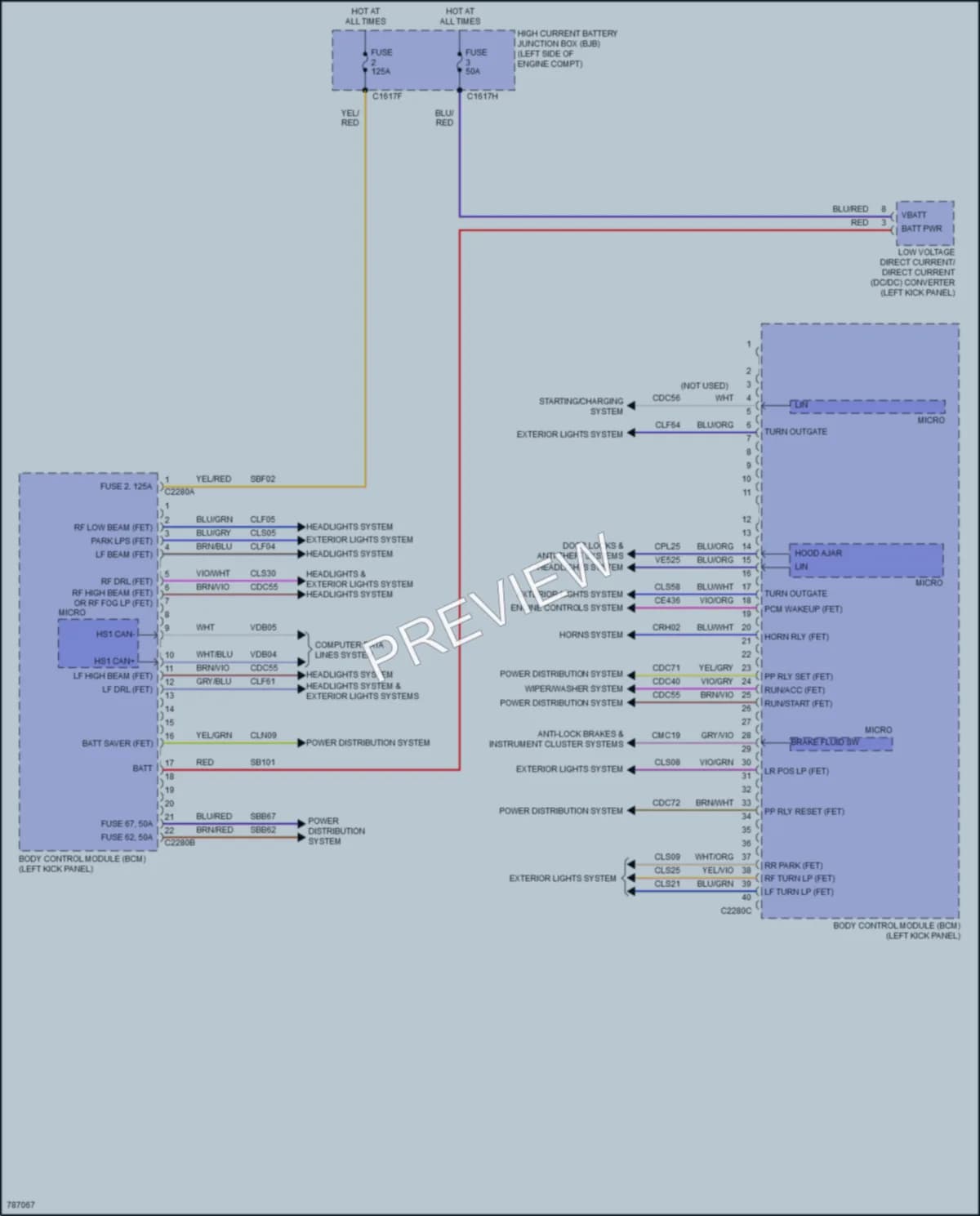 2022 Lincoln Nautilus Body Control Modules wiring diagram preview