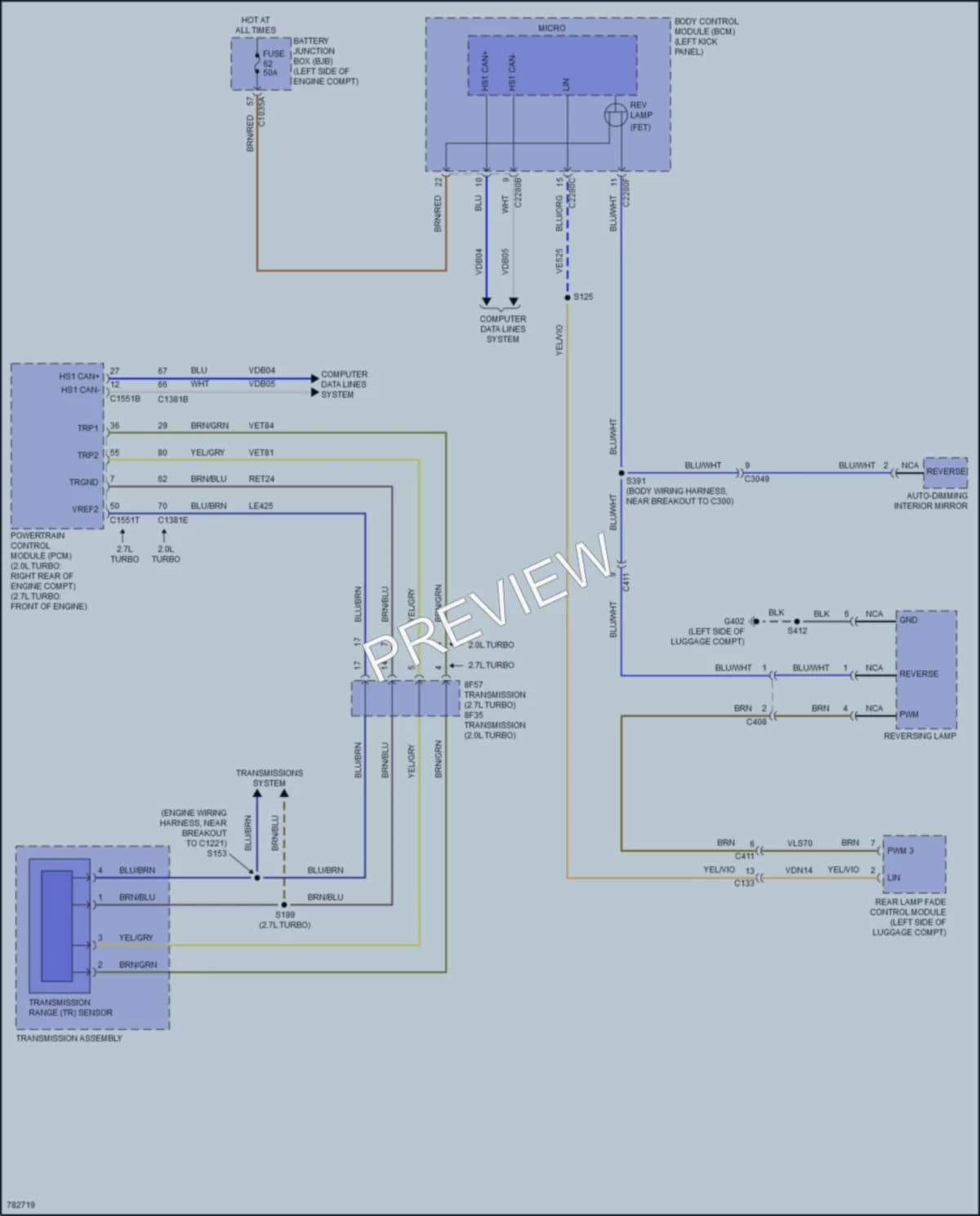 2022 Lincoln Nautilus Exterior Lights wiring diagram preview