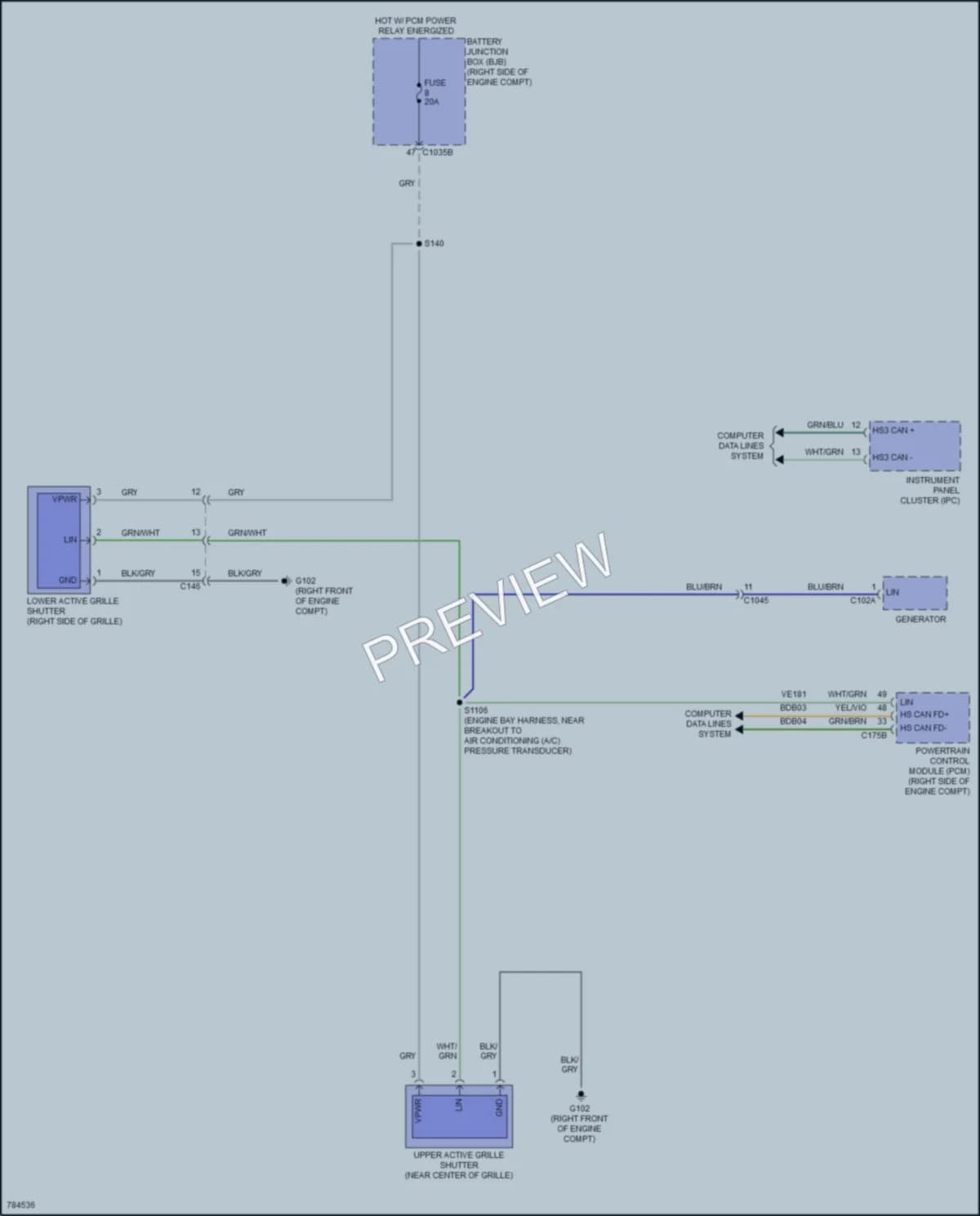 2022 Lincoln Navigator Active Bodyworks wiring diagram preview