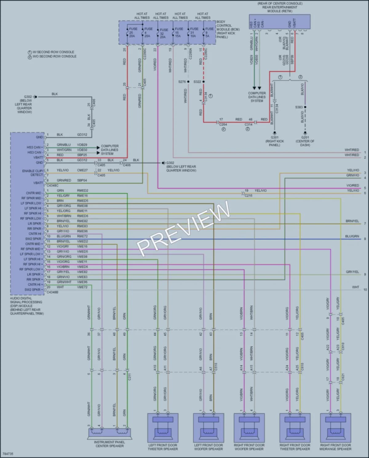 2022 Lincoln NavigatorL Radio wiring diagram preview