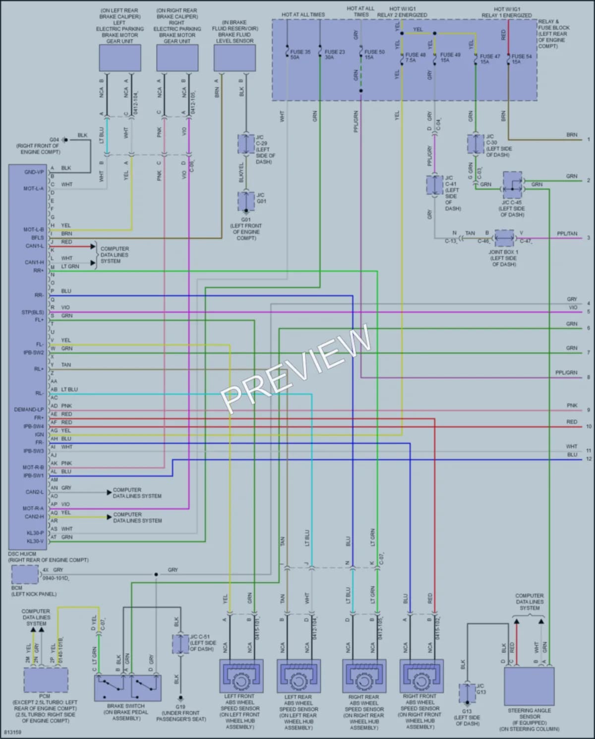 2022 Mazda 3 Anti Lock Brakes wiring diagram preview