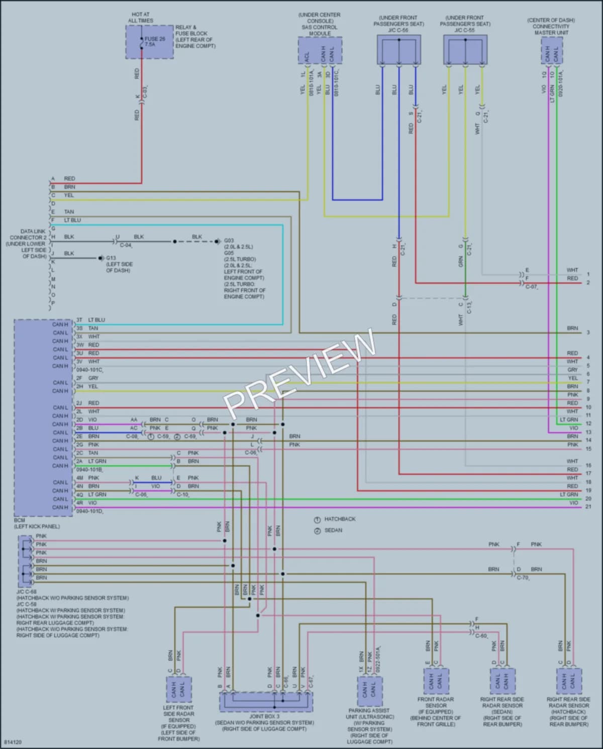 2022 Mazda 3 Computer Data Lines wiring diagram preview