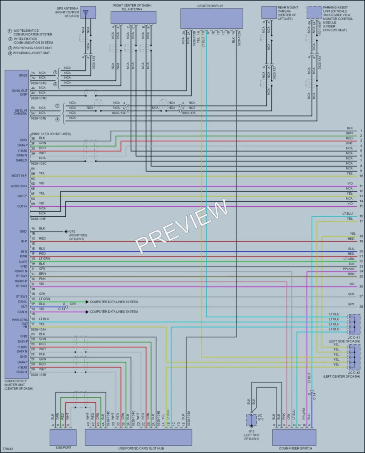 2022 Mazda CX30 Radio wiring diagram preview